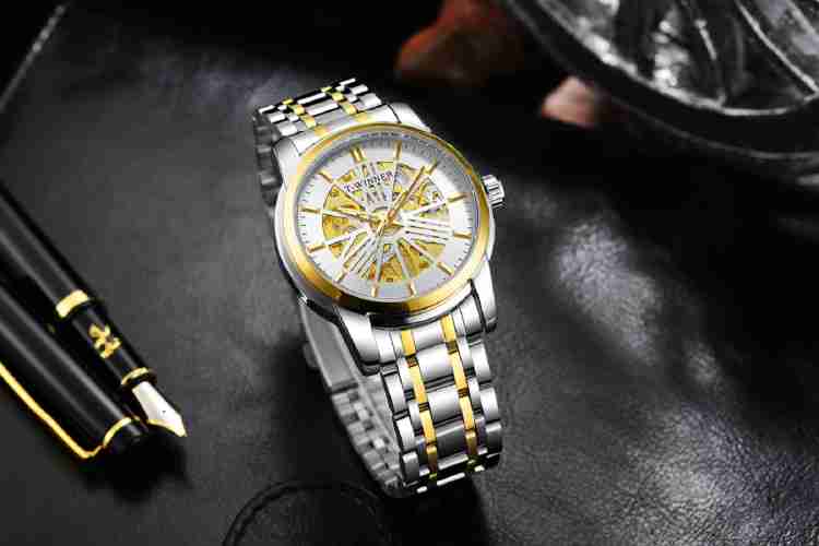 Winner men's sale skeleton watch