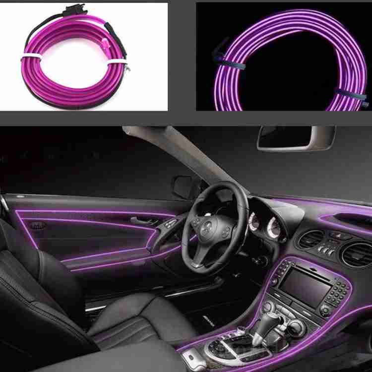 Automobile Atmosphere Lamp LED Strip Dekoration Line Purple e6f1, Purple