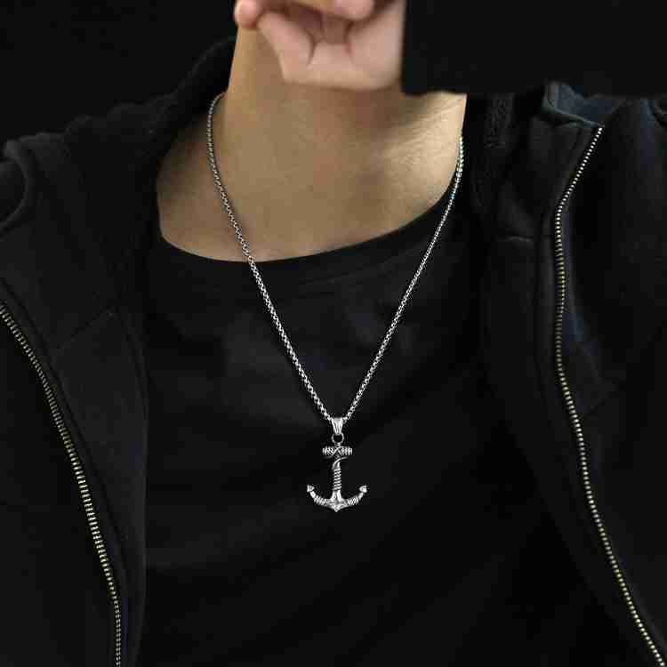Anchor necklace for best sale guys