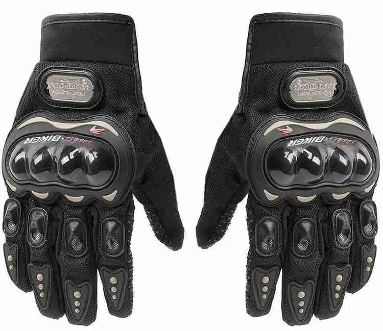 AuTO ADDiCT Bike Motorcycle Riding Gloves Black XL For Hero