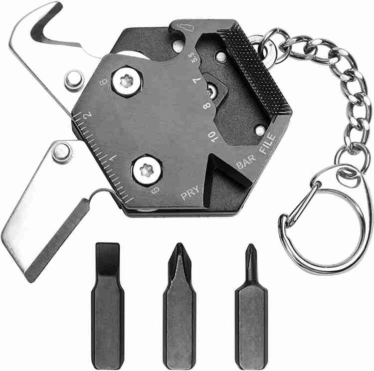 HASTHIP Multitool Card Keychain, 14-in-1 Foldable Mini Portable Pocket  Hexagonal Kit with EDC Tools,Micro Screw Driver Tool Set Kit Wrench for  Outdoor Survival Camping Hiking Simple Repair Stubby Screwdriver Set Price  in India - Buy HASTHIP 