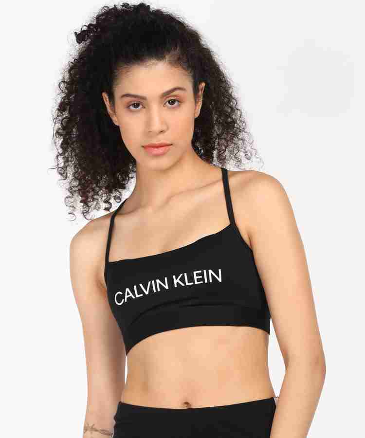 Calvin Klein Jeans CORE LOW SUPPORT BRA Women Sports Lightly Padded Bra -  Buy Calvin Klein Jeans CORE LOW SUPPORT BRA Women Sports Lightly Padded Bra  Online at Best Prices in India