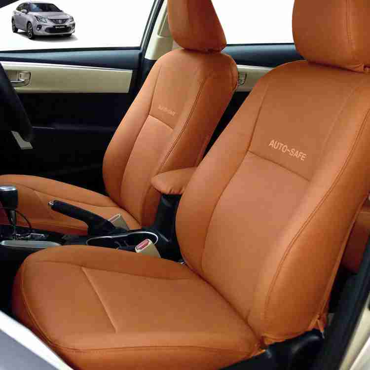 Brown leather deals seat covers