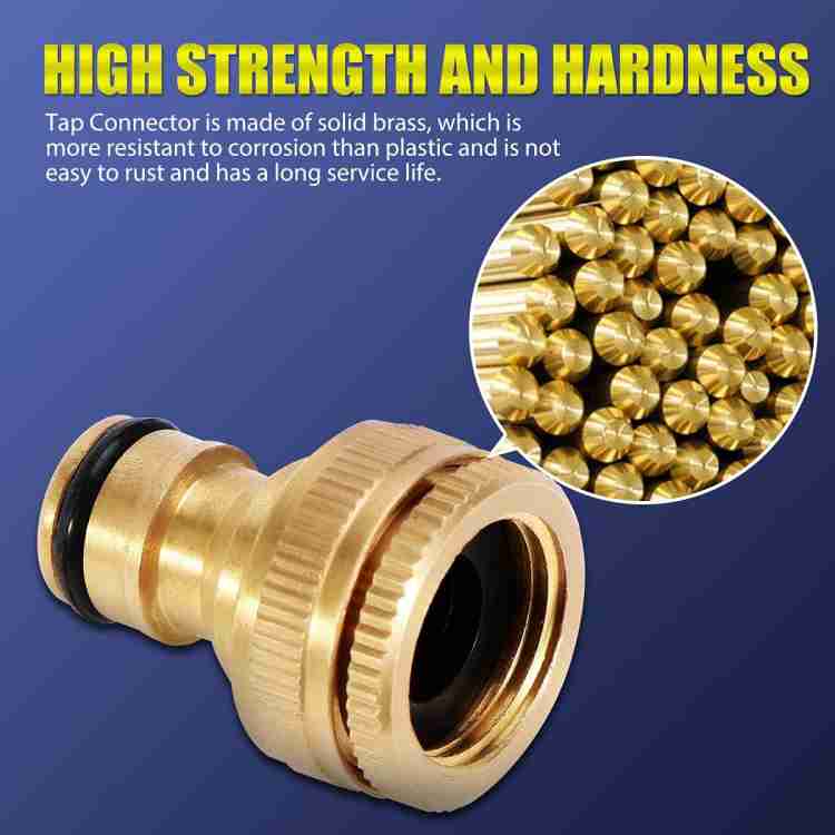 Brass Quick-Click Hose Coupling, Tap Connector & Nozzle Adaptor Set - China Brass  Coupling, Quick Click Connector