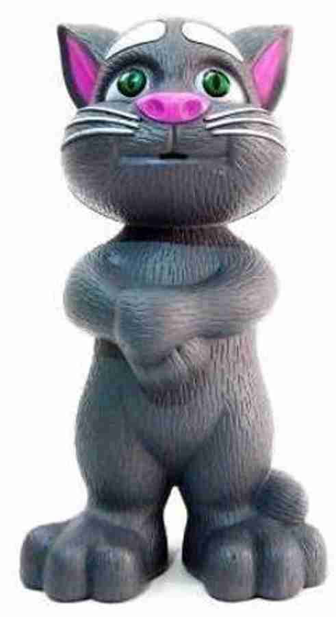 migwow Talking Tom Cat for Kids Speaking Repeat What You Say Birthday Intelligent Interactive Touching Gift Boys and Girl Grey Talking Tom Cat for Kids Speaking Repeat What You Say Birthday Intelligen...