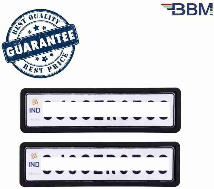 BBM Car Number Plate Plastic Frame Front Back Side Holder