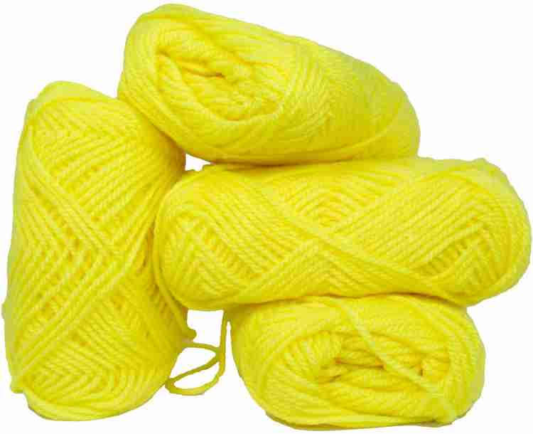 Yellow wool yarn top
