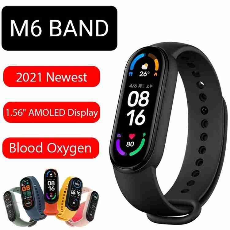 SrO M6 Fitness Tracker Smart Watch Bluetooth Sports Watch Phones and iOS Phones Health Smartwatch Heart Rate Monitor Pedometer Sleep Monitor Waterproof Touch Screen Activity Tracker Smart Band Strap P...