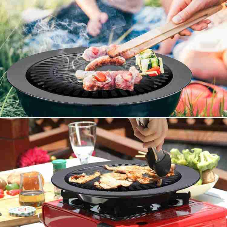 Portable grill outlet plate