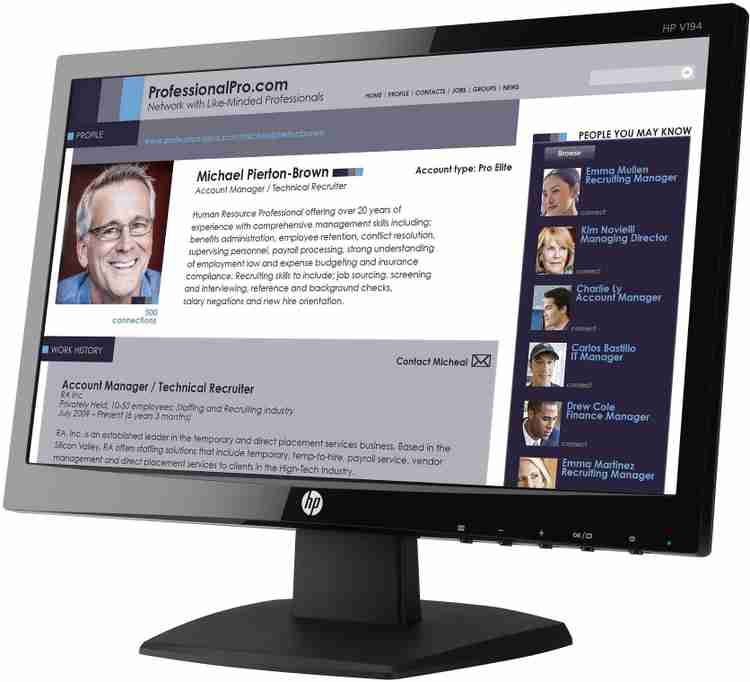 Hp sales v194 monitor