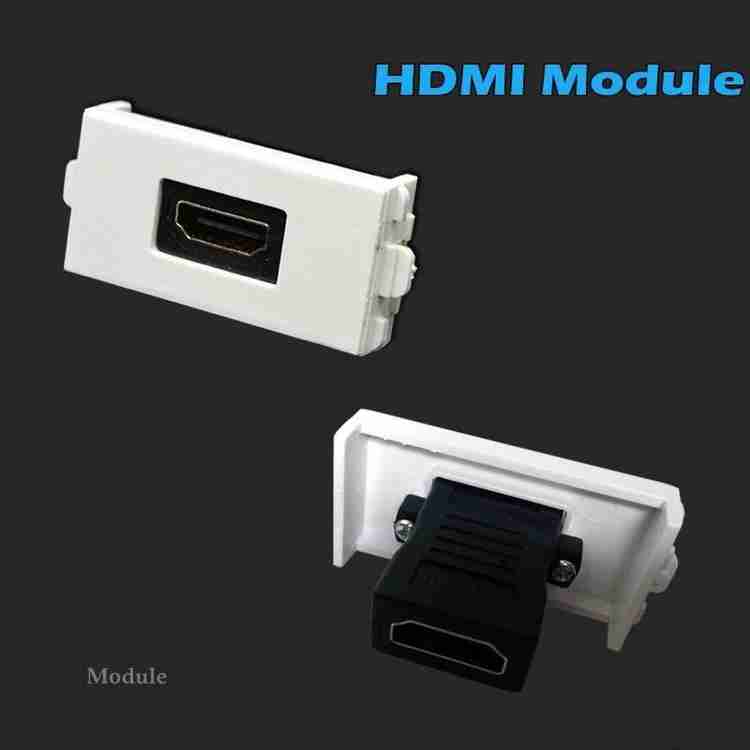 ELECTRO WOLF TV out Cable HDMI Multimedia Modular Wall Socket Face