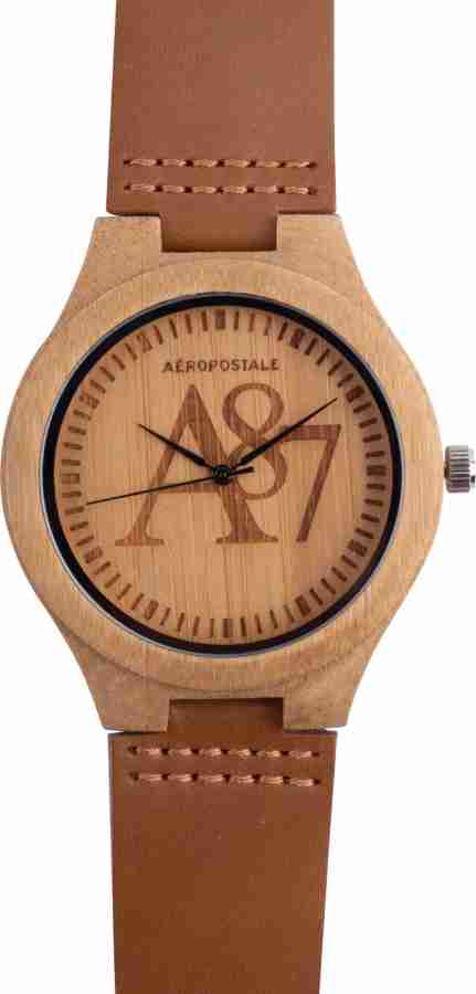 AEROPOSTALE AERO AW WO W2 Real Wood Watch Leather Straps Nature Series Analog Watch For Men Buy AEROPOSTALE AERO AW WO W2 Real Wood Watch Leather Straps Nature Series Analog Watch For Men AERO AW WO W...