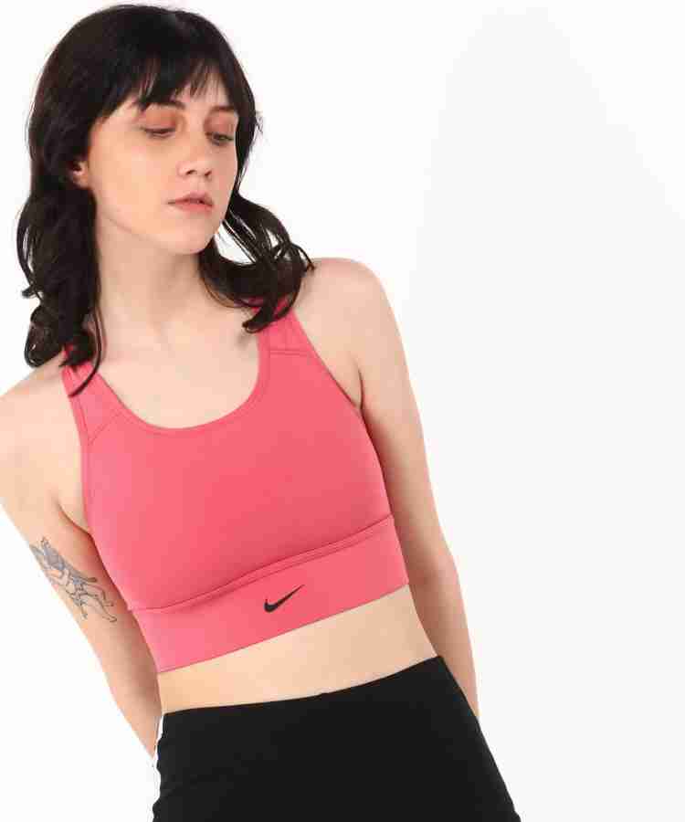 Nike Dri-FIT Swoosh Women's Medium-Support 1-Piece Padded Longline Sports  Bra (as1, Alpha, m, Regular, Regular, Bright Crimson) at  Women's  Clothing store