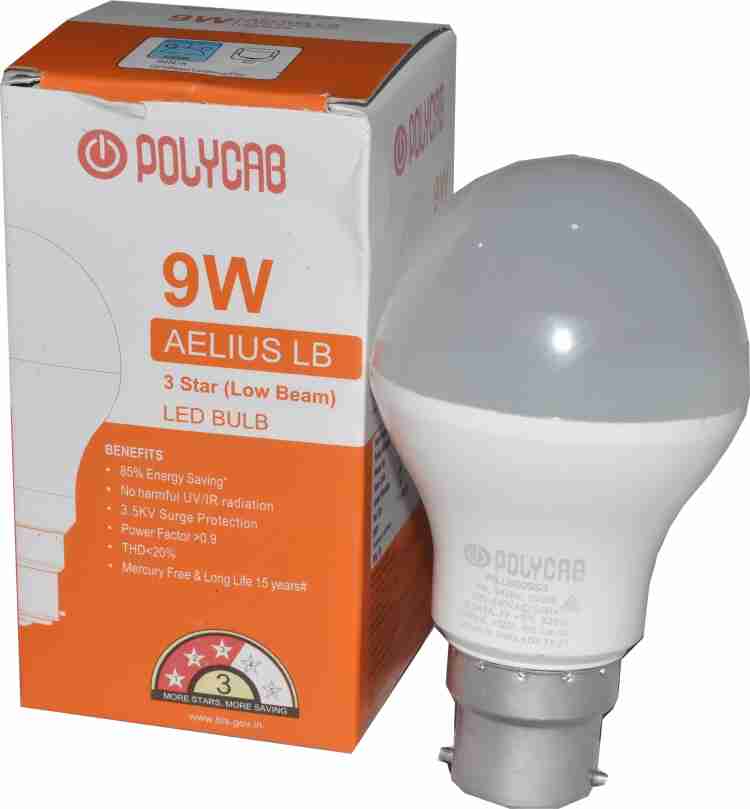 Polycab led deals bulb 9w price