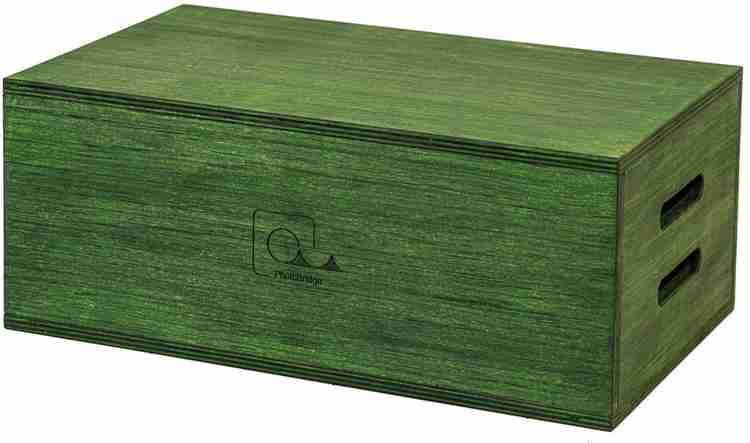 PhotoBridge Set of 4 Standard Green Apple Boxes Multi Use Wooden