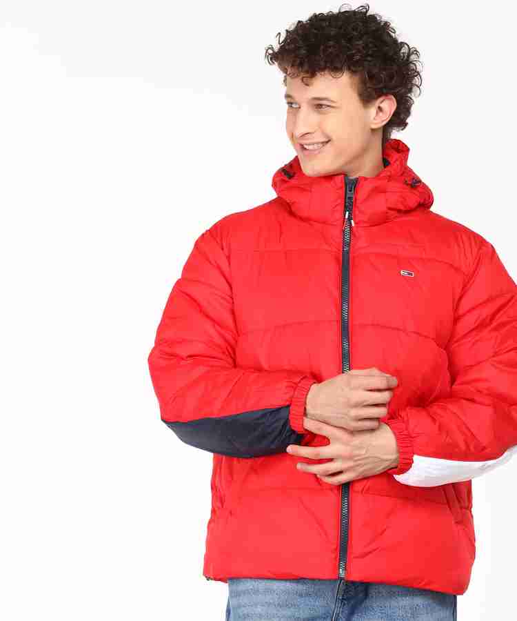Tommy hilfiger red shop puffer jacket mens