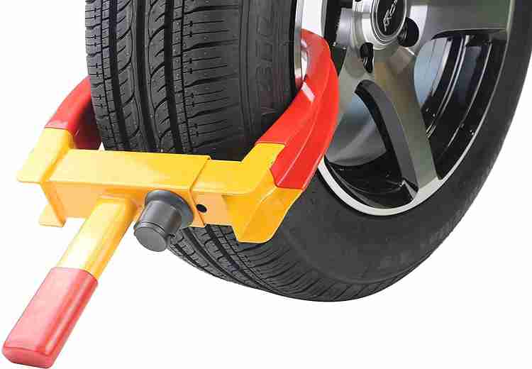 Tire clamp outlet wheel lock