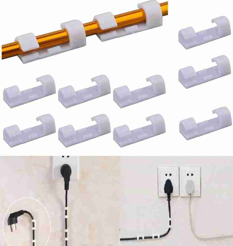 3pc VHB Cable Organizer Holder, For Heavy Cables, PC Cords & Wires