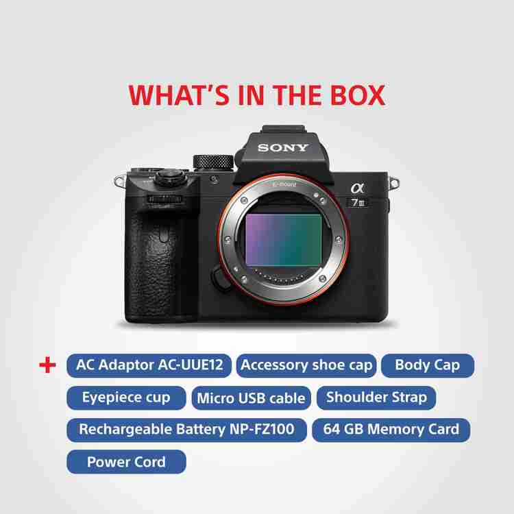SONY Alpha ILCE-7M3 Full Frame Mirrorless Camera Body Only 