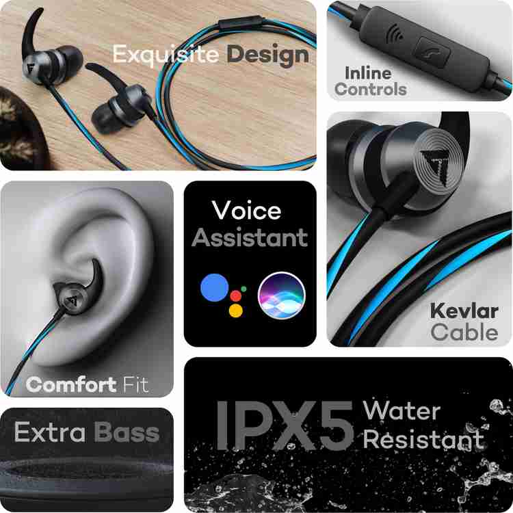 Boult extra bass earphones shop