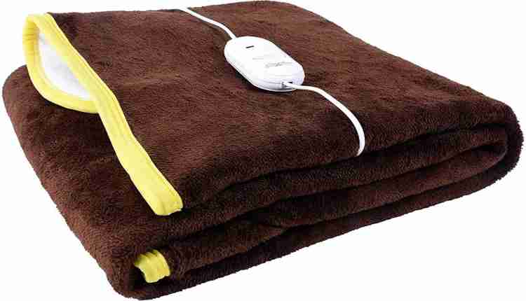 Buy WARMTH WEB Electric Blanket Double Bed (2 Years Warranty, Polar Fleece,  Brown, 60x60 inches) Online at Best Prices in India - JioMart.