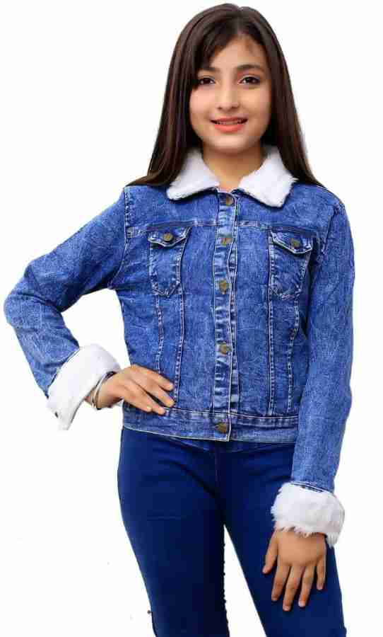 SS Dresses Full Sleeve Solid Girls Denim Jacket Buy SS Dresses Full Sleeve Solid Girls Denim Jacket Online at Best Prices in India Flipkart