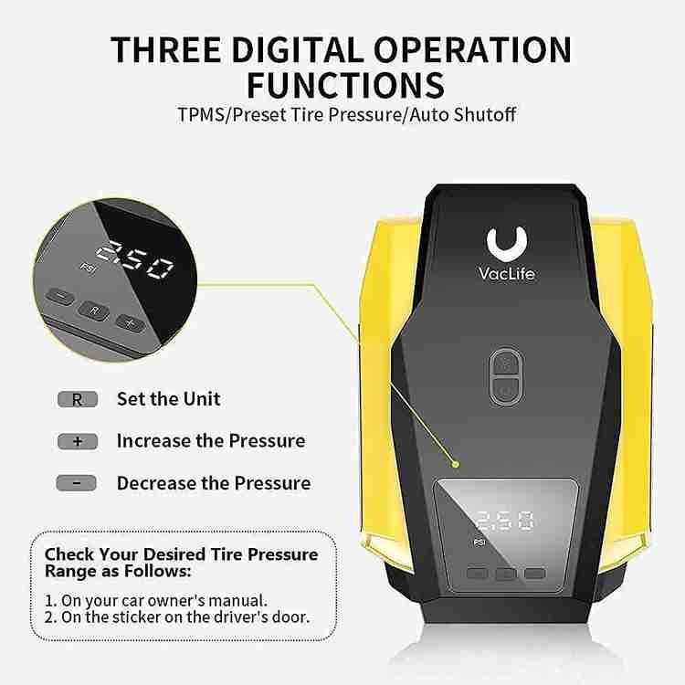Vaclife air store compressor tire inflator