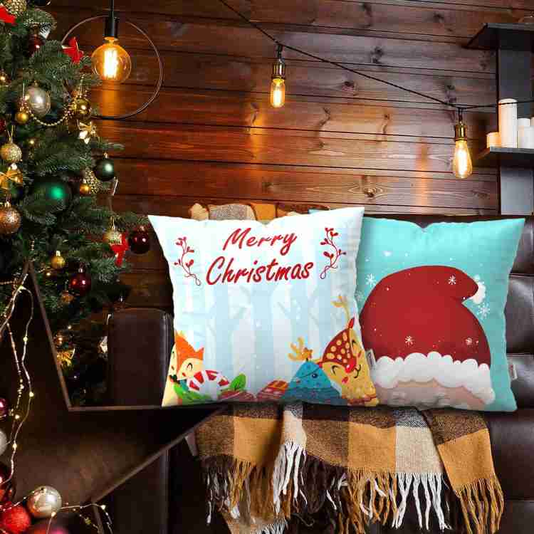 Turquoise christmas pillows best sale