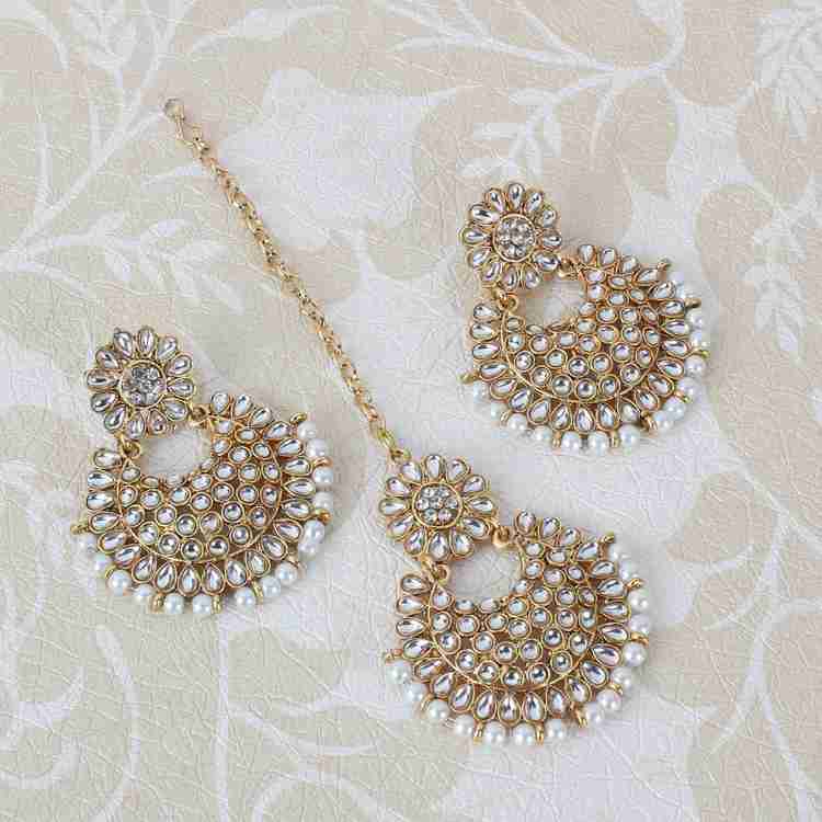 Flipkart Buy Steorra Jewels Gold Plated Kundan Pearl