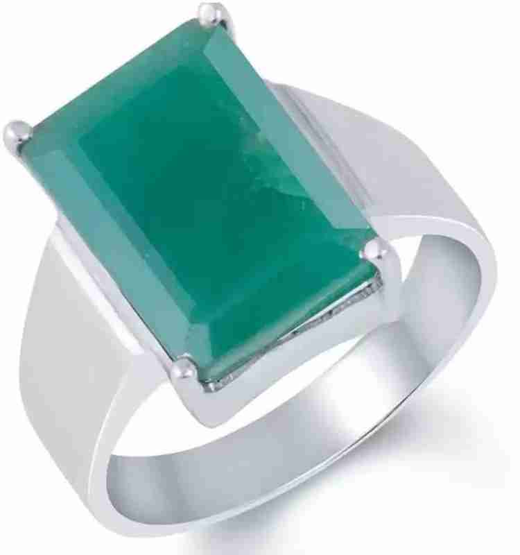 Emerald stone silver ring buy online online