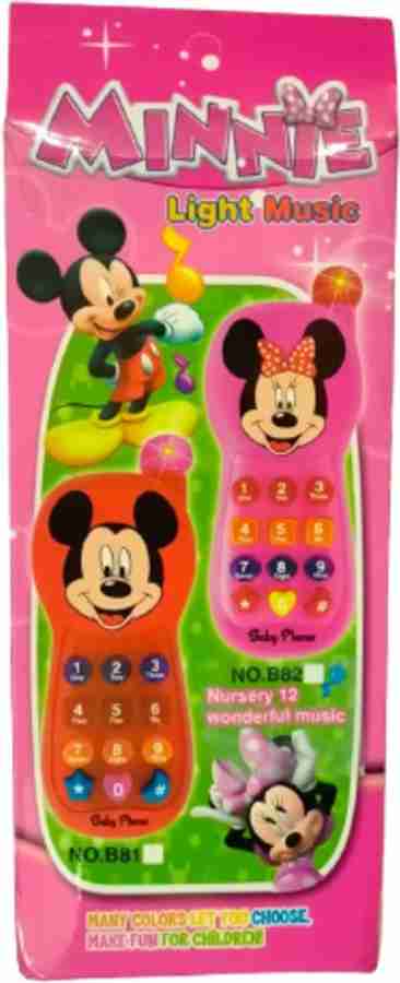 MindsArt Minnie Mouse Musical Mobile Phone For Kids Minnie Mouse