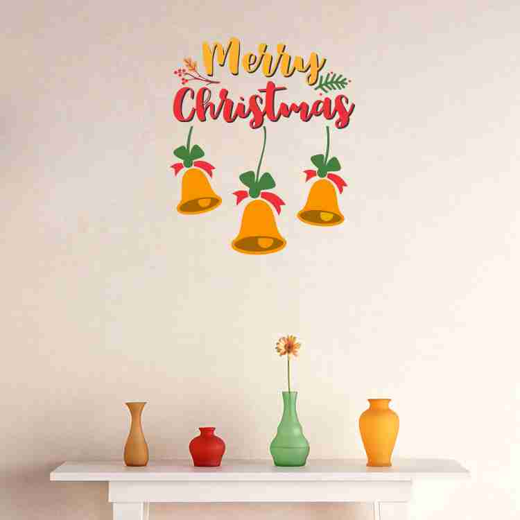 K2A Decor 60 cm merry christmas jingle bell Self Adhesive Sticker Price in  India - Buy K2A Decor 60 cm merry christmas jingle bell Self Adhesive  Sticker online at