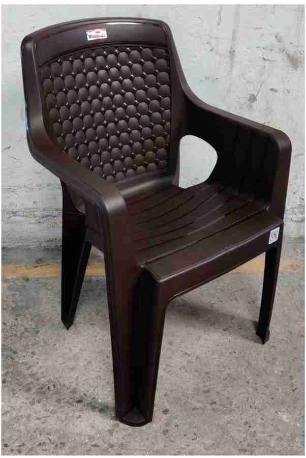 MAHARAJA Safari Plastic Chair Set of 4 with Matt Glossy Texture