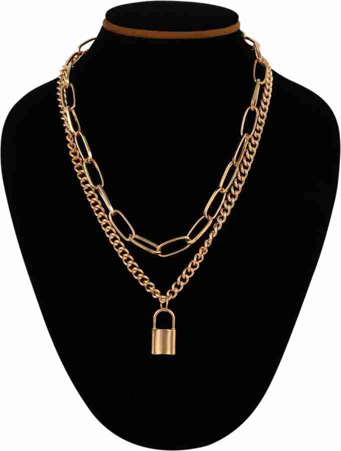 Thrillz Golden Chain Necklace Layered Necklace For Women Girls Coinez  Design Stylish Multi Layered Necklace Artificial Jewellery Western Necklace  For Women Girls Gold-plated Plated Alloy Chain Price in India - Buy Thrillz