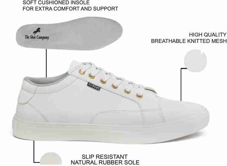 THE SHOE COMPANY Casual White Sneakers For Men Buy THE SHOE