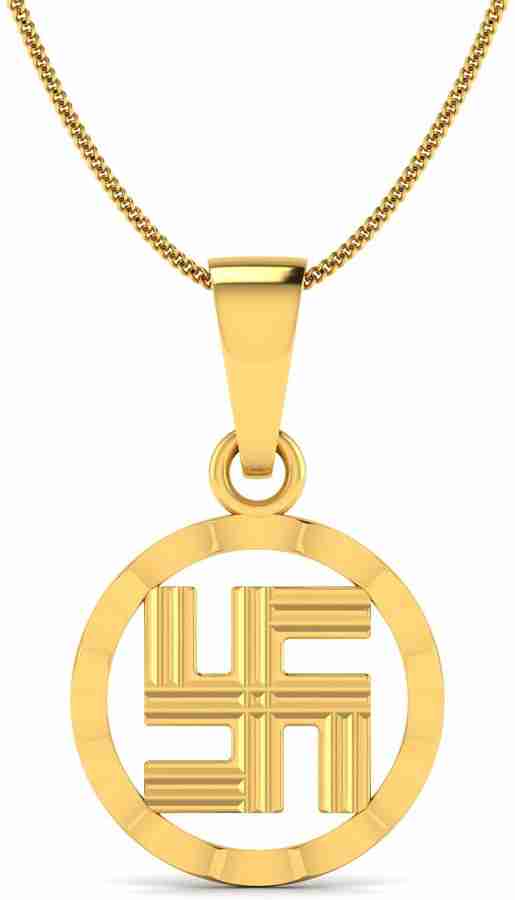 Swastik shop gold locket
