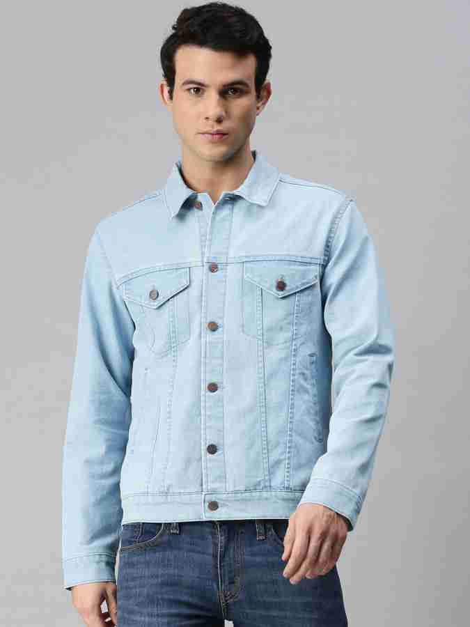 Urbano Fashion Full Sleeve Washed Men Denim Jacket - Buy Urbano Fashion  Full Sleeve Washed Men Denim Jacket Online at Best Prices in India