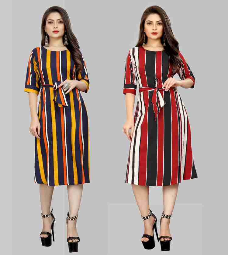 Modli 20 Fashion Women A line Multicolor Dress Buy Modli 20 Fashion Women A line Multicolor Dress Online at Best Prices in India Flipkart