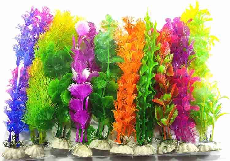 Plastic aquarium plants pets at home shop