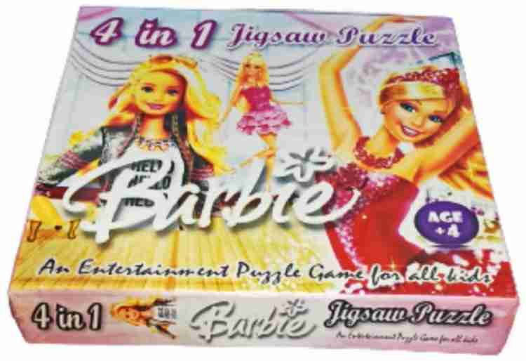 Kidzjoy 4 in 1 BARBIE JIGSAW PUZZLE SET Fully Entertainment Games for all Kids 4 in 1 BARBIE JIGSAW PUZZLE SET Fully Entertainment Games for all Kids Buy