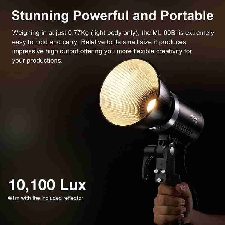 GODOX ML60BI 10100 lx Camera LED Light Price in India - Buy GODOX ML60BI  10100 lx Camera LED Light online at