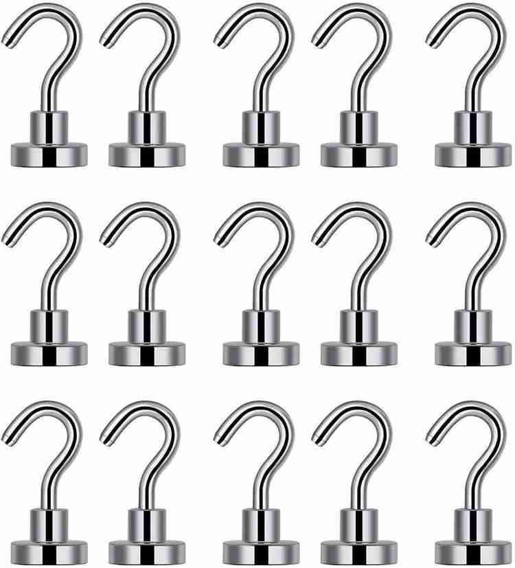 SafeMyles Heavy Duty Magnetic Hooks (15 Pack) for Multi-Purpose