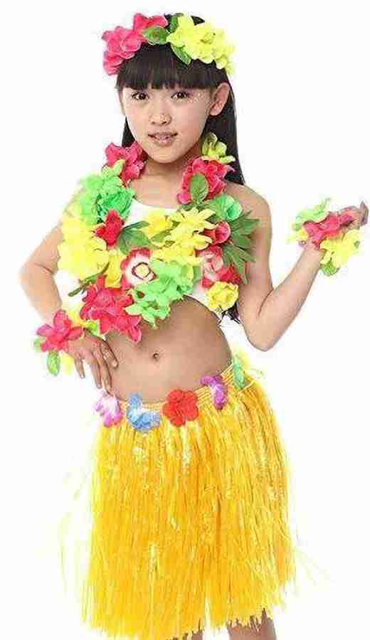 Kids hawaiian fancy dress best sale