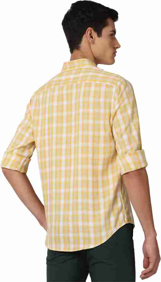 Peter england best sale yellow shirt