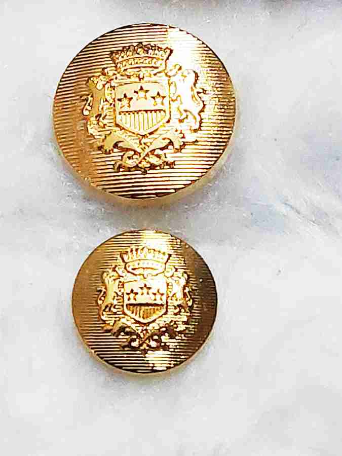 Golden store coat buttons