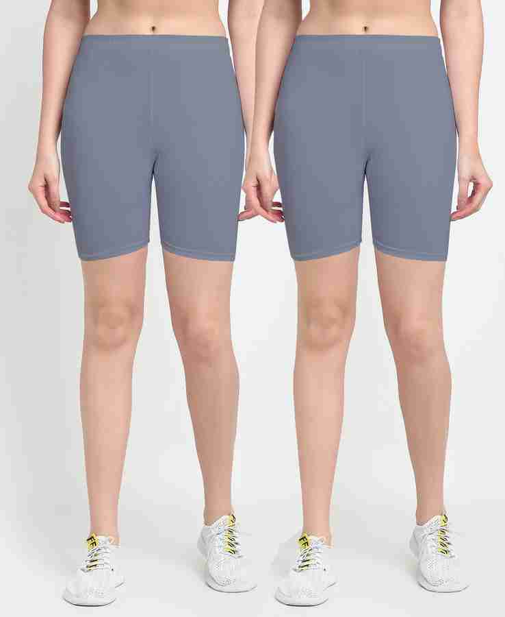 DRAXSTAR Solid Women Grey Cycling Shorts Gym Shorts Night Shorts Running Shorts Sports Shorts Swim Shorts Buy DRAXSTAR Solid Women Grey Cycling Shorts Gym Shorts Night Shorts Running Shorts Sports Sho...