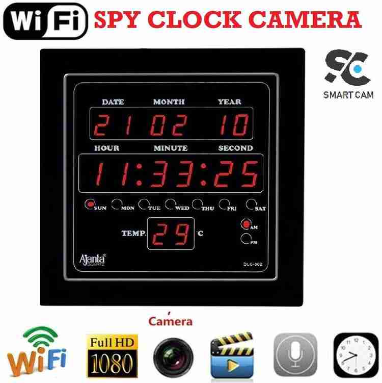 Secubbeiy Digital Spy Camera Ajanta Wall Clock Hidden with Motion