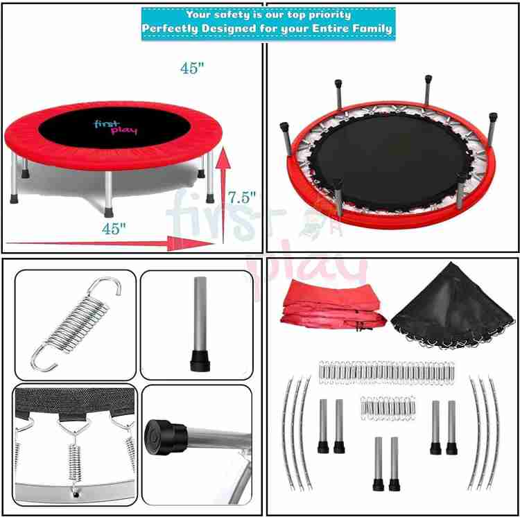 First Play 45 inch Fitness Trampoline for Kids & Adults Support Upto 100Kg  Weight at Rs 2999, Mini Trampoline in New Delhi