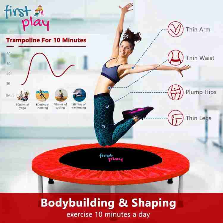 First Play 45 inch Fitness Trampoline for Kids & Adults Support Upto 100Kg  Weight at Rs 2999, Mini Trampoline in New Delhi