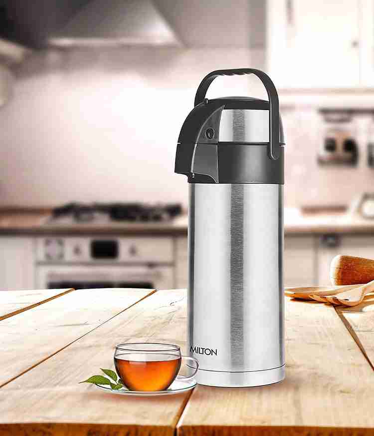 MILTON Thermosteel Beverage Dispenser for Tea Coffee Silver 3500